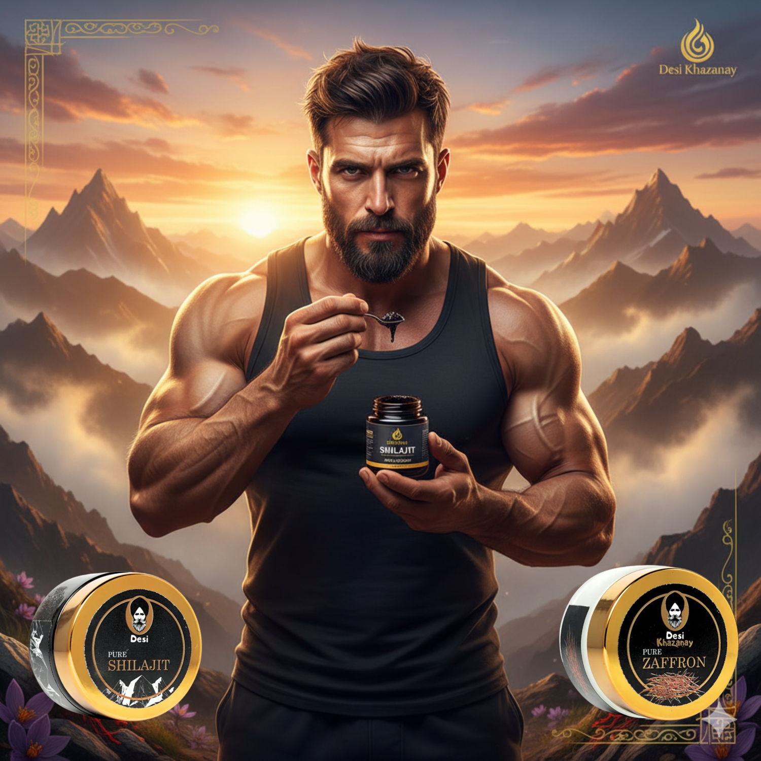 ⚡ Power of Purity Saffron & Shilajit  By Desi Khazanay