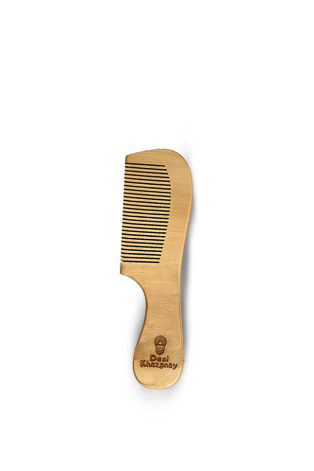 Neem Wooden Comb – The Best Comb for Healthy Hair - DESI KHAZANAY