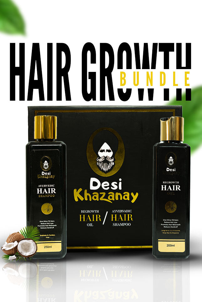 Hair Growth Bundle – Complete Hair Care Solution - DESI KHAZANAY