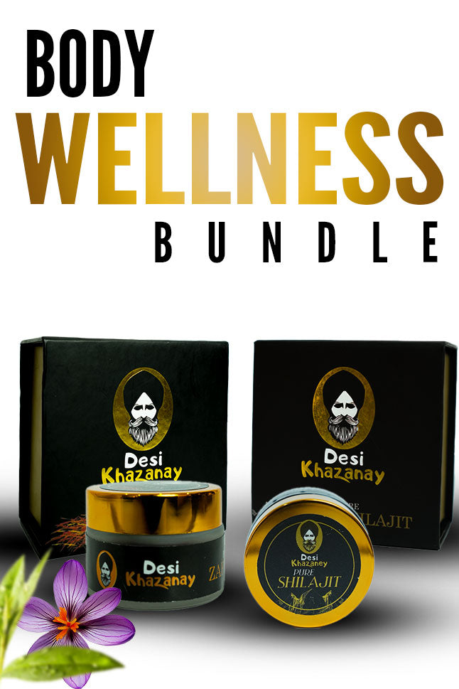 Body Wellness Bundle – Shilajit & Zaffron Energy Booster - DESI KHAZANAY